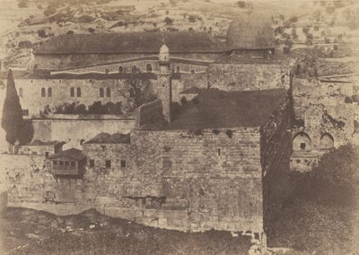 Jerusalem. Temple Enclosure. El-Aqsa Mosque, Southwest Corner by Auguste Salzmann